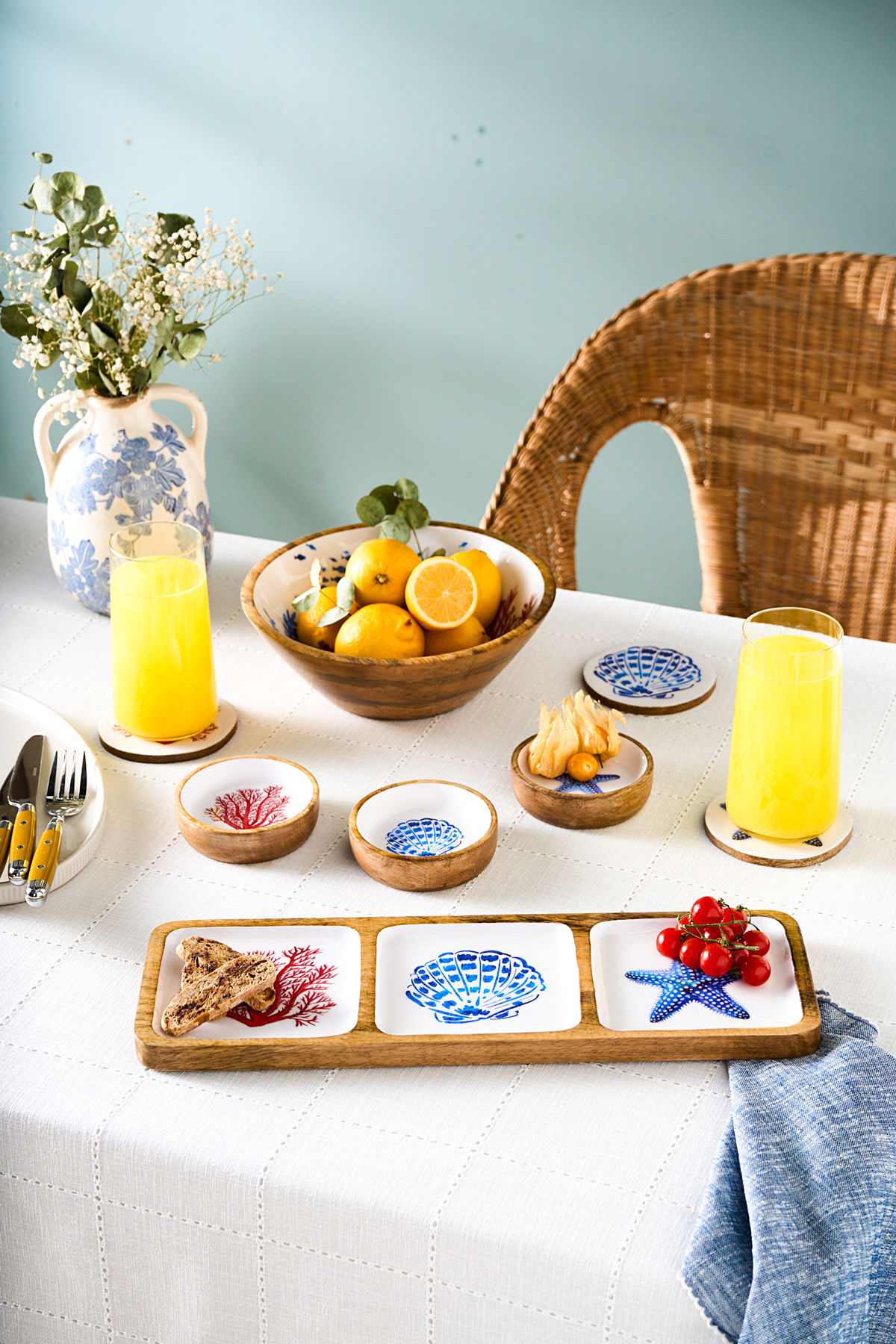 KARACA MANGO BOWL, 24 CM, BLUE01, Karaca
